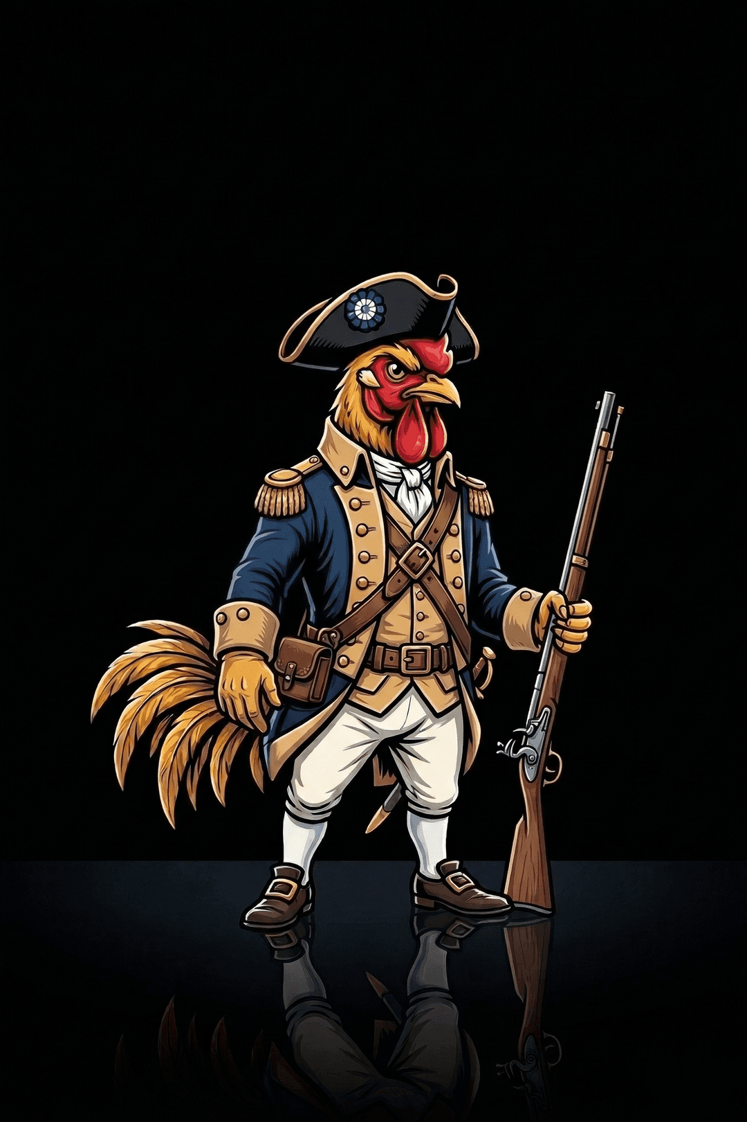 The Rooster — Revolutionary War patriot mascot